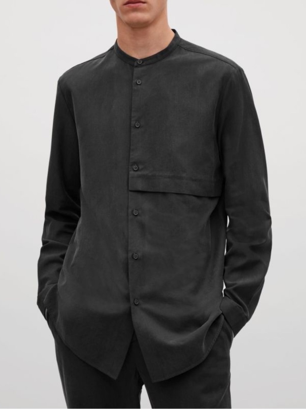COS Grandad Button Down Shirt Top